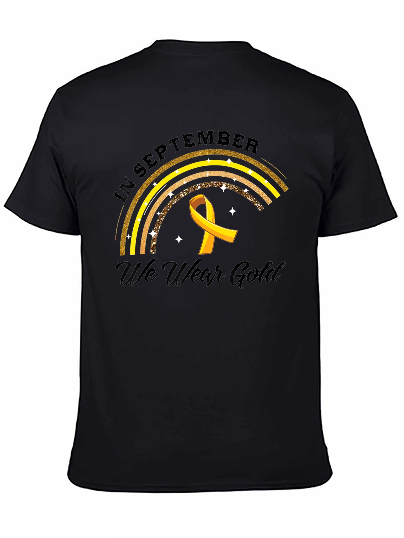 In September We Wear Gold Childhood Cancer Awareness T-Shirt