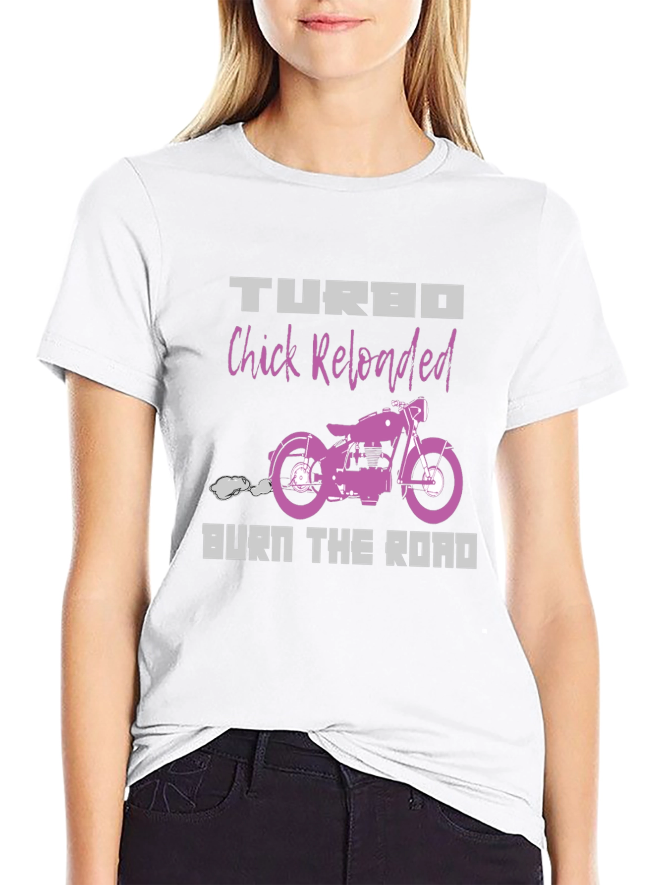 Turbo Chick Reloaded Black T-Shirt