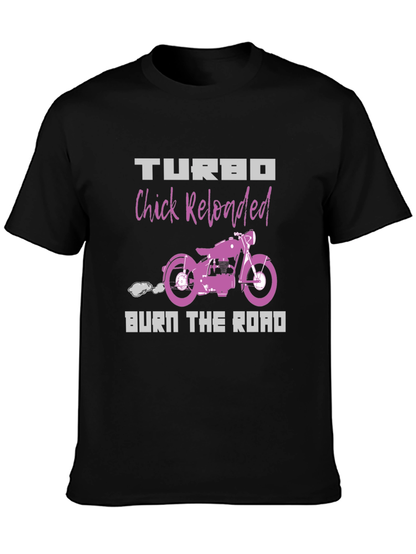 Turbo Chick Reloaded Black T-Shirt