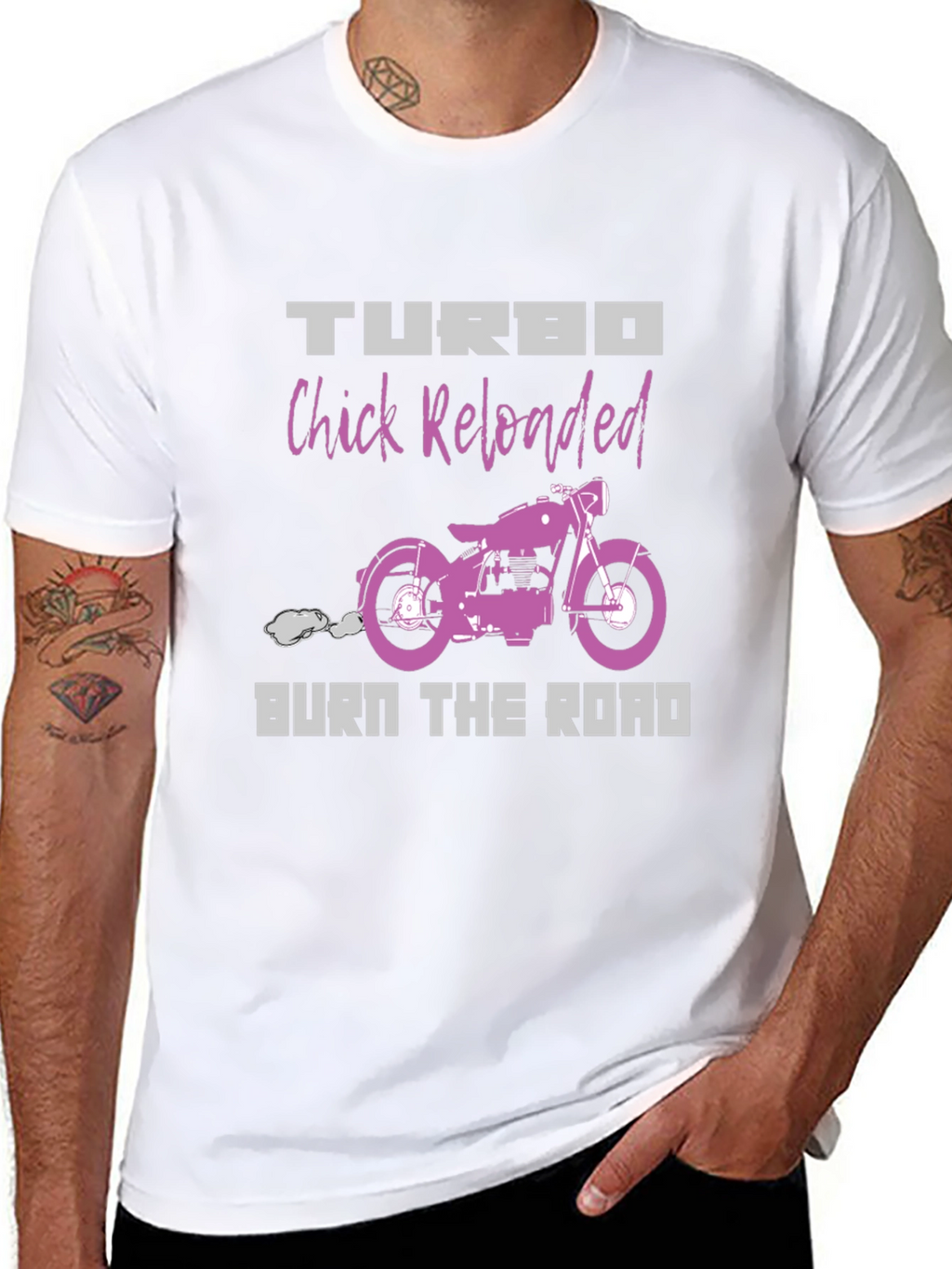Turbo Chick Reloaded Black T-Shirt