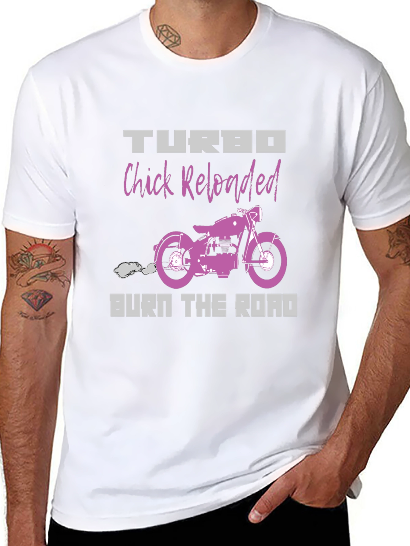 Turbo Chick Reloaded Black T-Shirt
