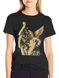 Seven Sins T-Shirt - Gas Mask Angel Graphic Tee