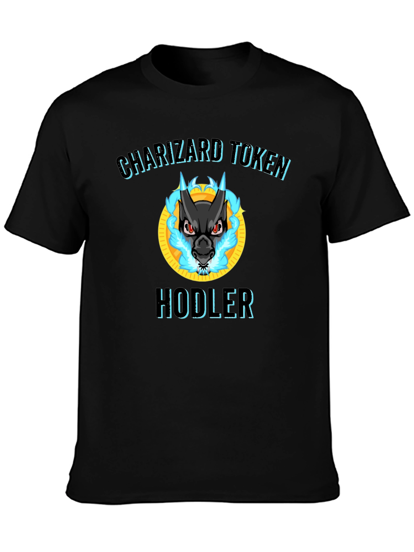 Charizard Token Hodler Black T-Shirt