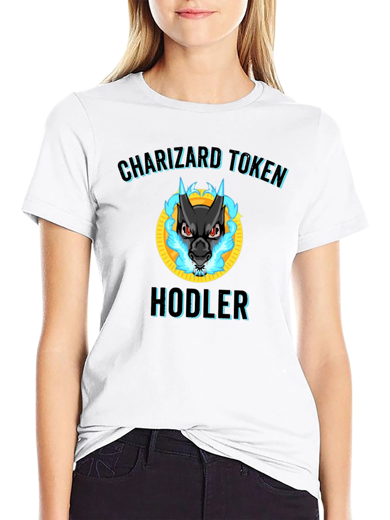 Charizard Token Hodler Black T-Shirt