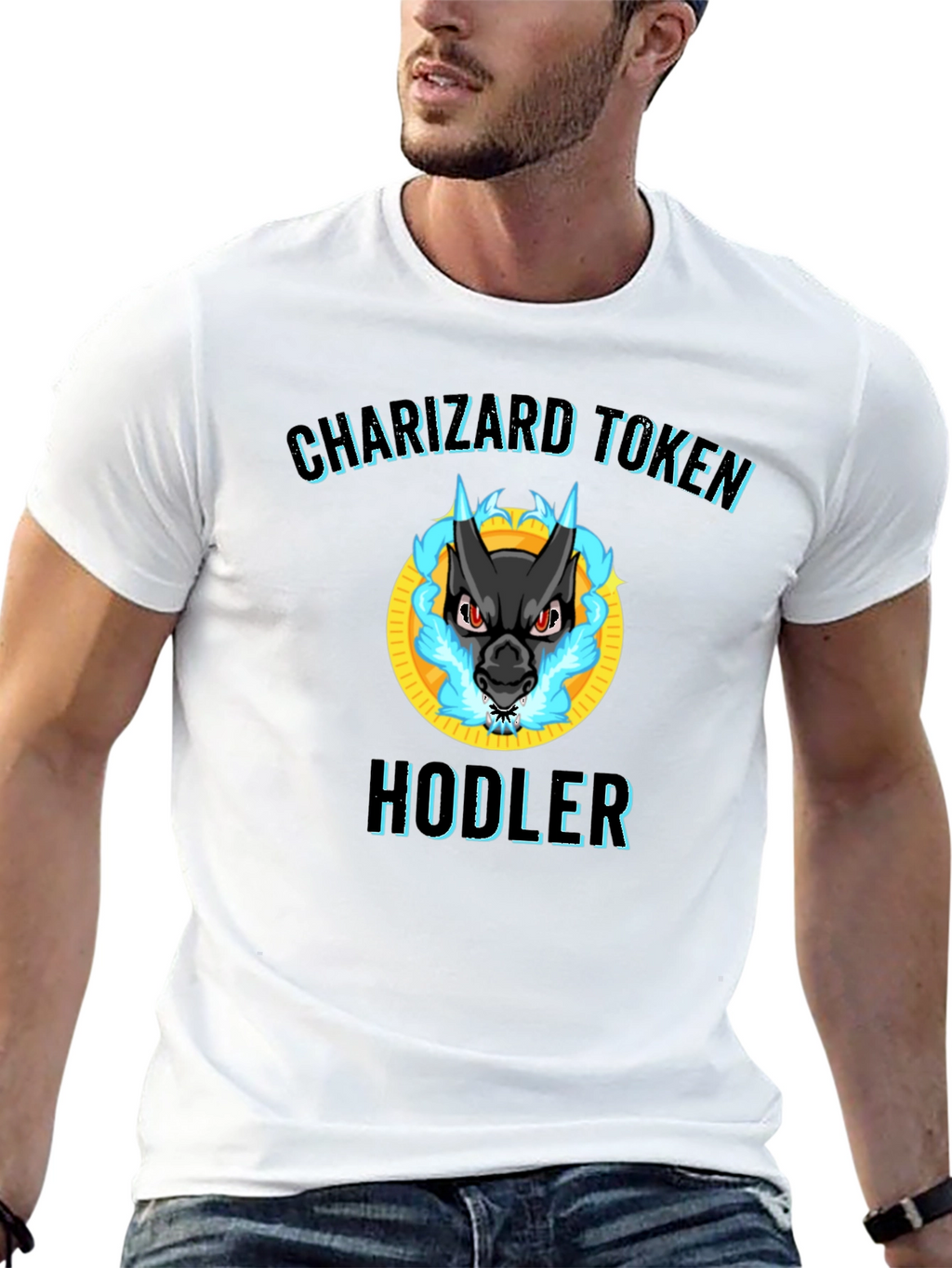 Charizard Token Hodler Black T-Shirt