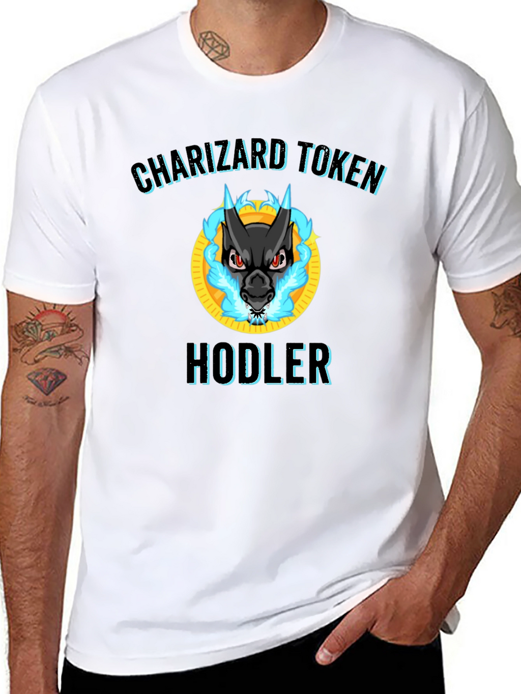 Charizard Token Hodler Black T-Shirt