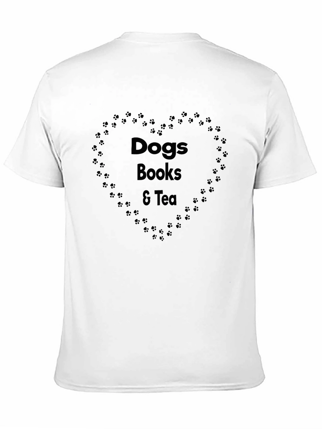 Dogs Books & Tea Graphic T-Shirt