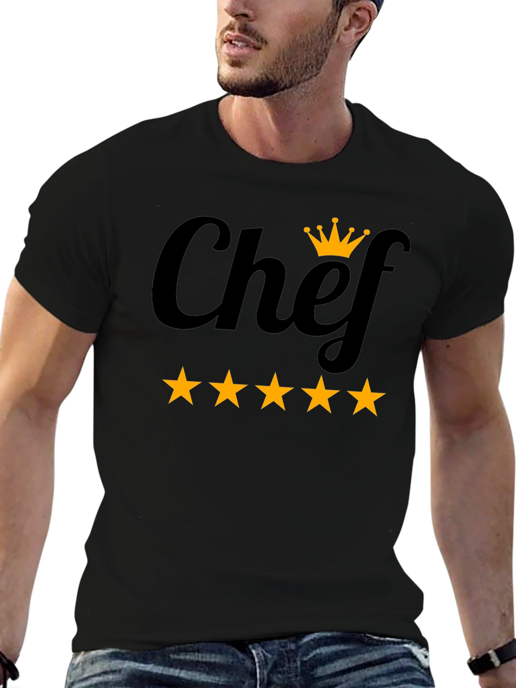 Chef Five-Star T-Shirt | Culinary Royalty Tee