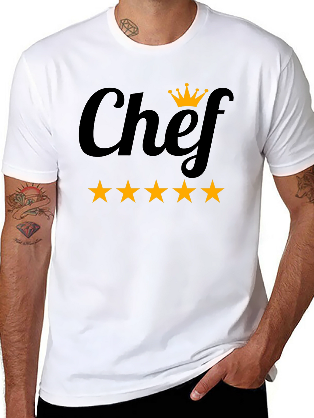 Chef Five-Star T-Shirt | Culinary Royalty Tee