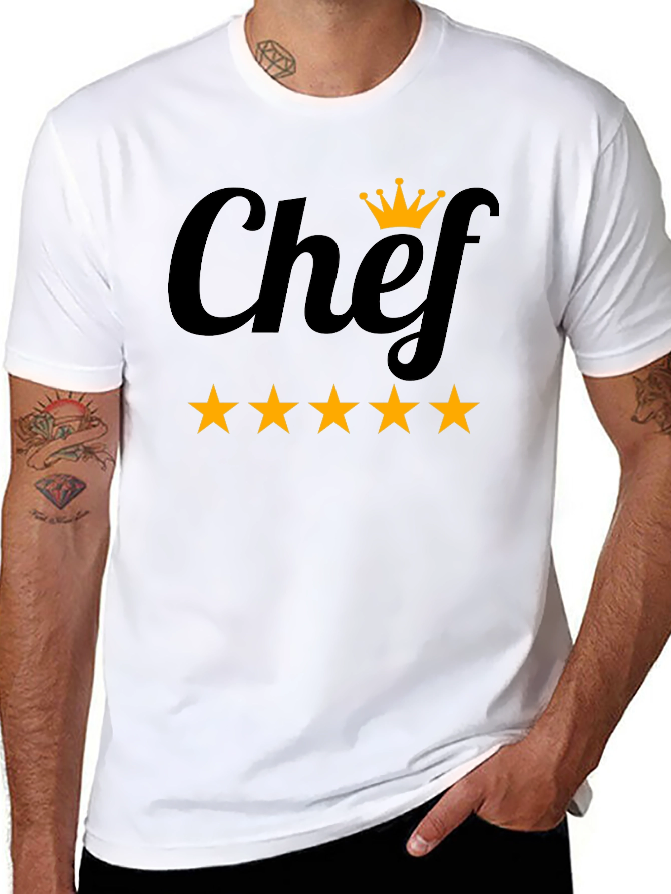 Chef Five-Star T-Shirt | Culinary Royalty Tee