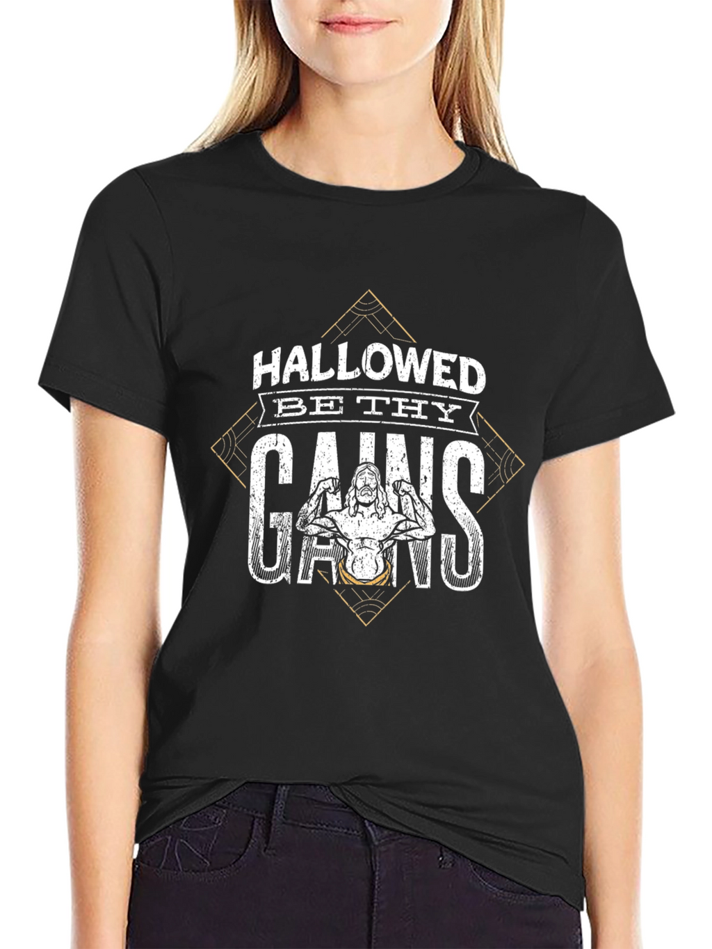 Hallowed Be Thy Gains Black T-Shirt