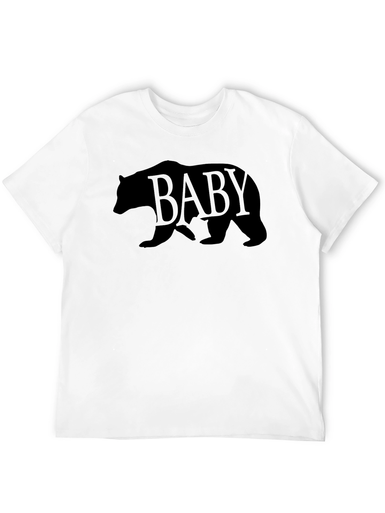 Baby Bear Graphic Print Mens T-Shirt