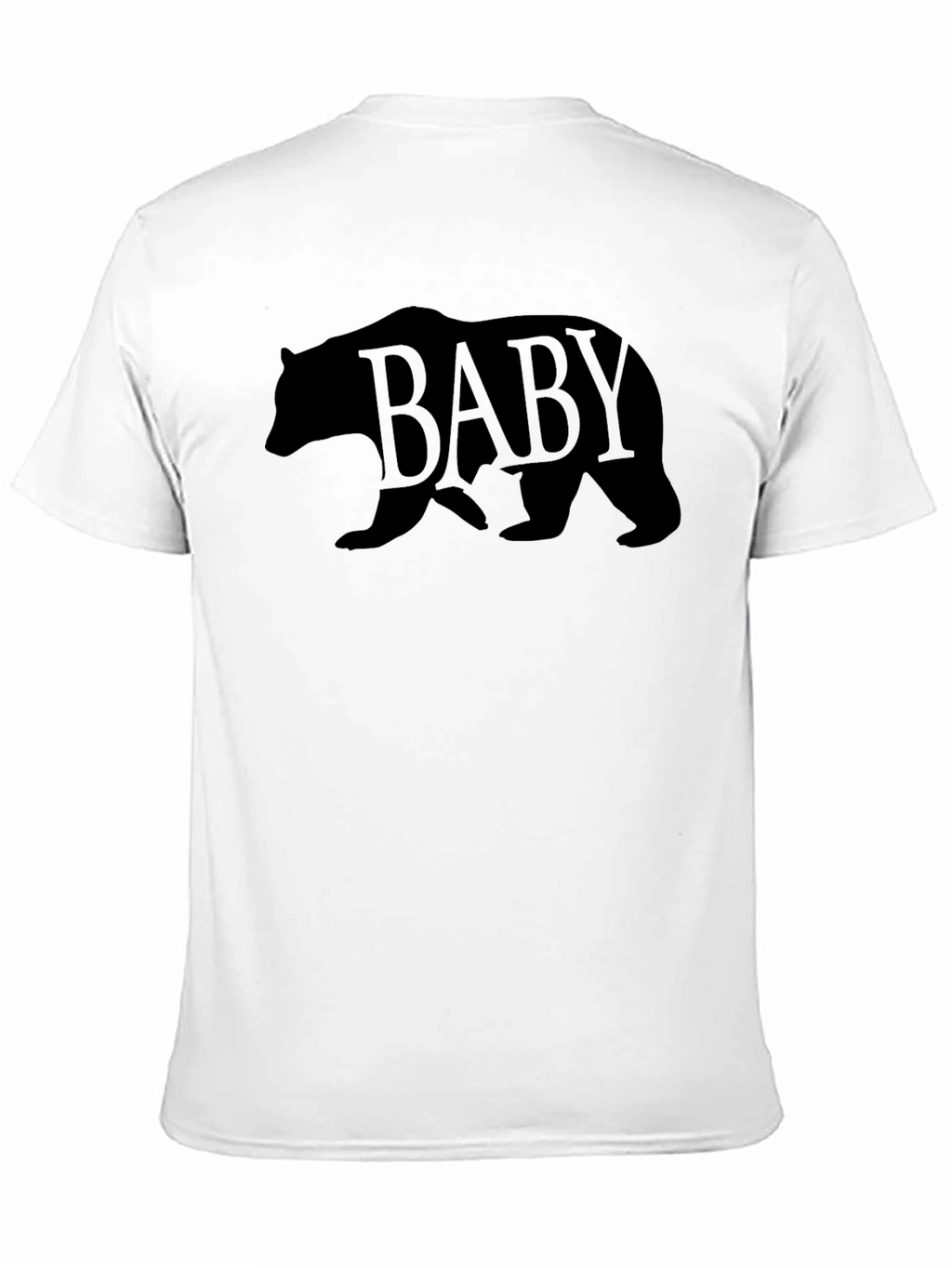 Baby Bear Graphic Print Mens T-Shirt