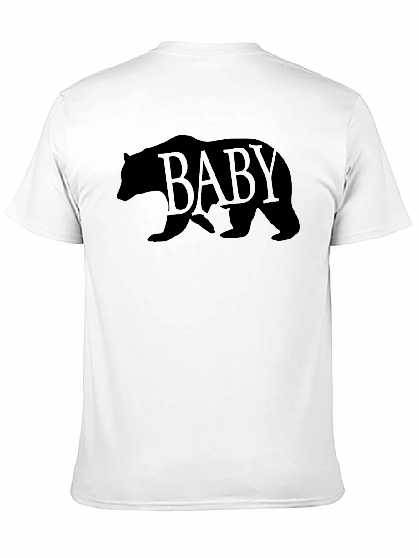 Baby Bear Graphic Print Mens T-Shirt