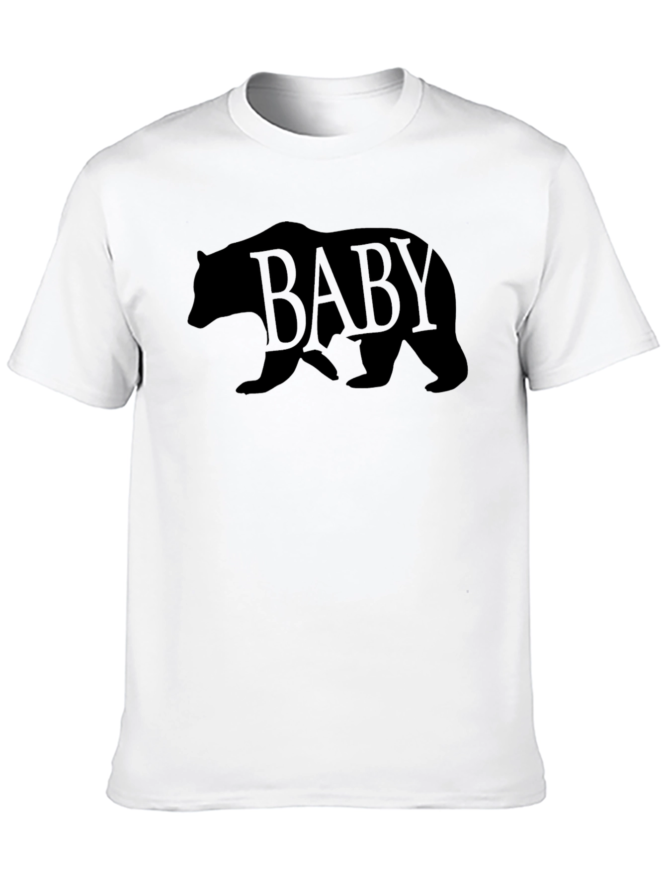 Baby Bear Graphic Print Mens T-Shirt