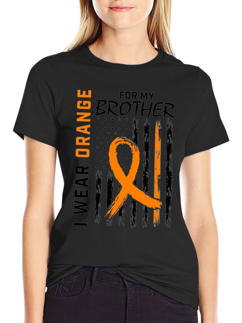 I Wear Orange For My Brother T-Shirt