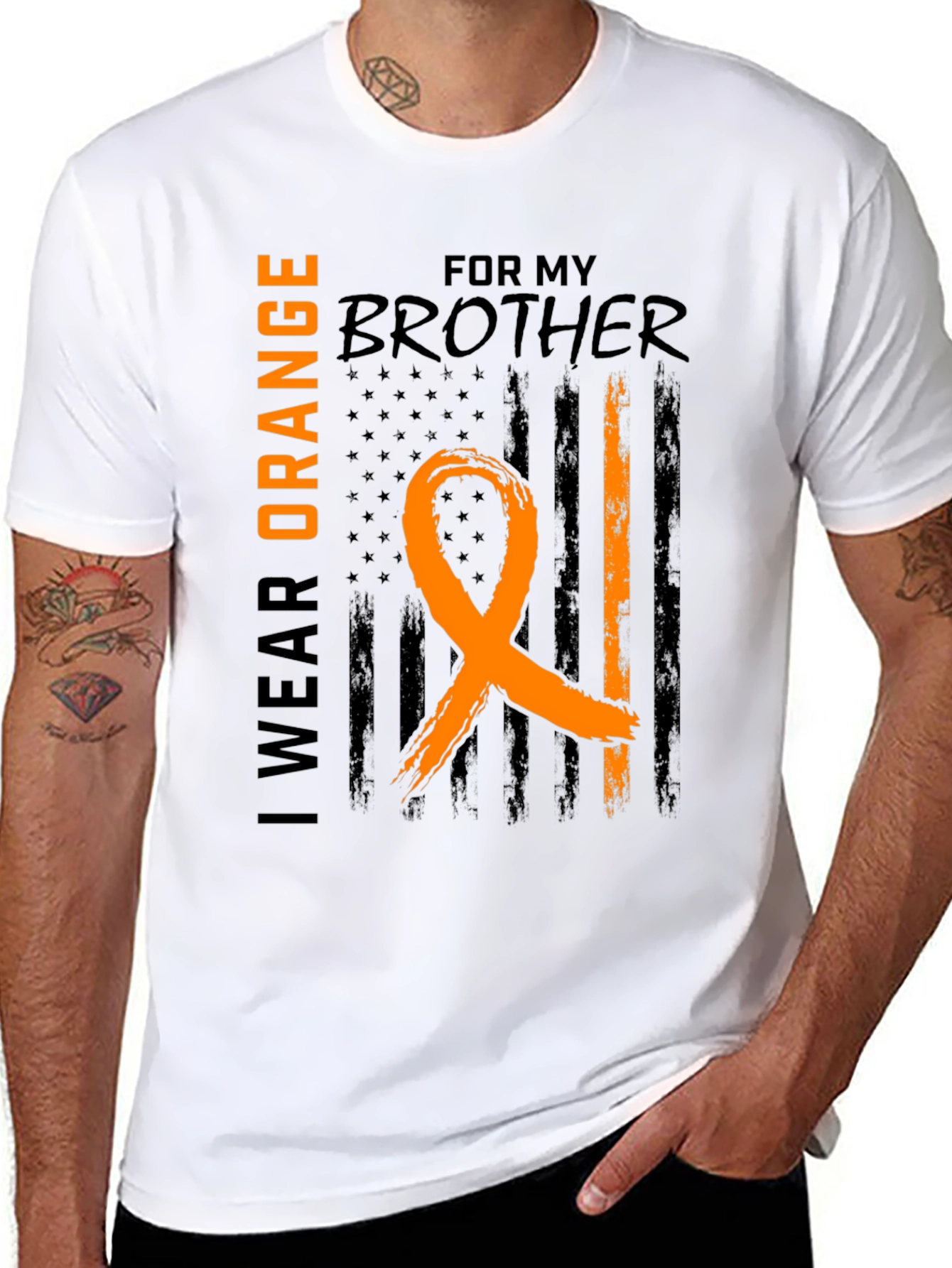 I Wear Orange For My Brother T-Shirt