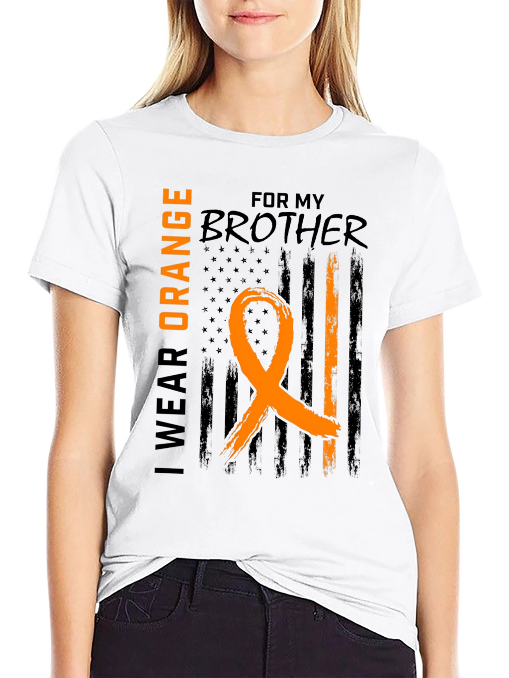 I Wear Orange For My Brother T-Shirt