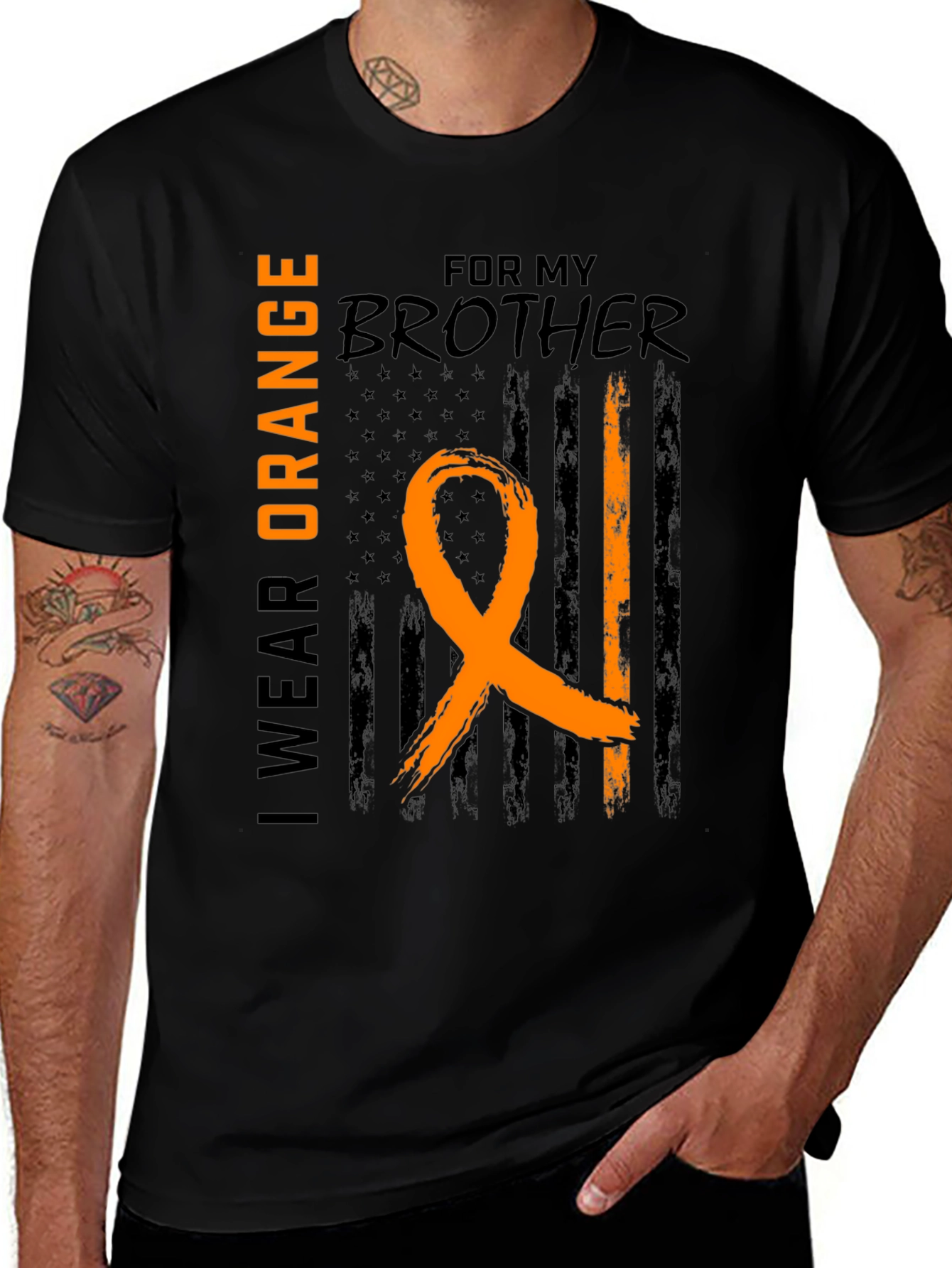 I Wear Orange For My Brother T-Shirt