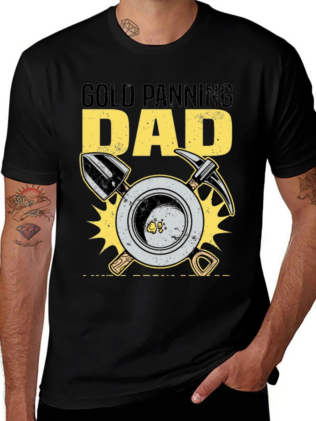 Gold Panning Dad Graphic T-Shirt