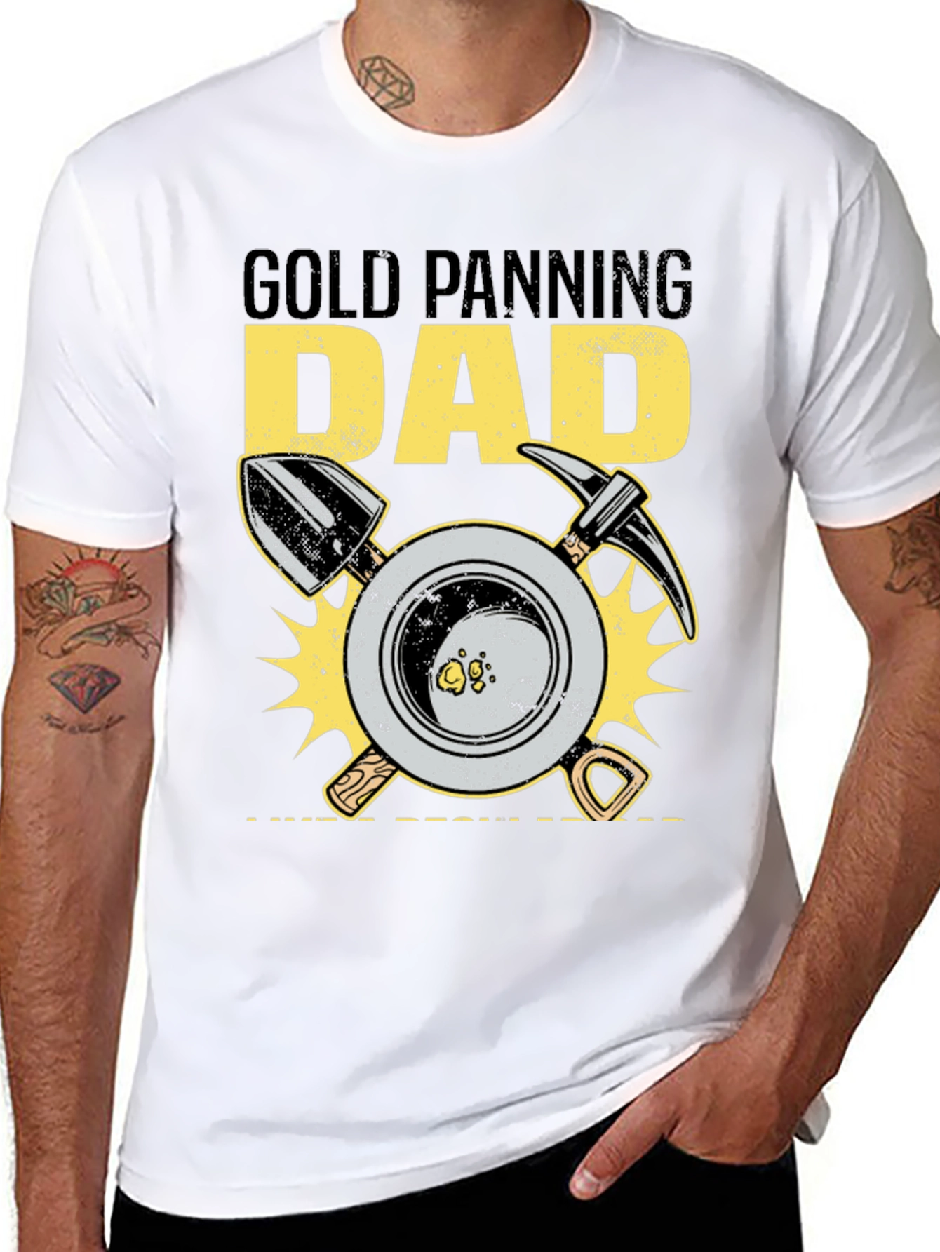 Gold Panning Dad Graphic T-Shirt