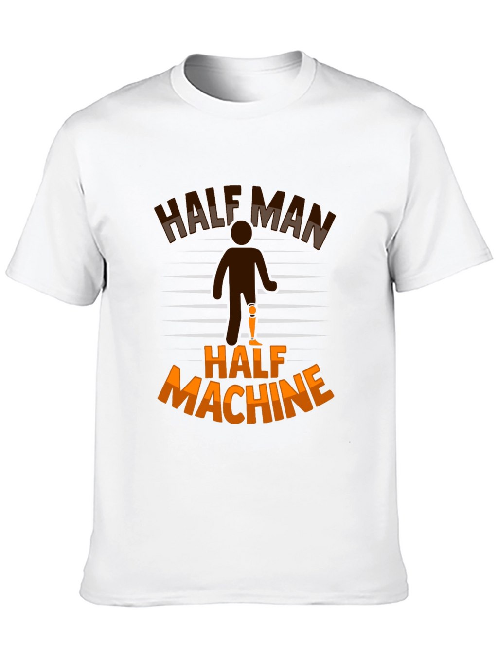 Half Man Half Machine Graphic T-Shirt