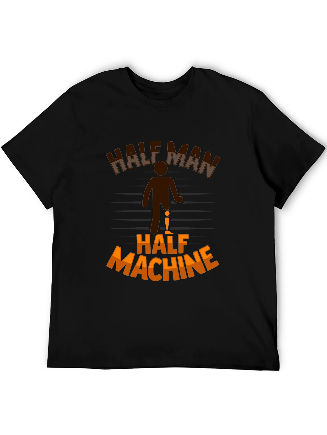 Half Man Half Machine Graphic T-Shirt