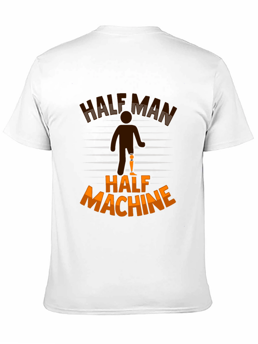 Half Man Half Machine Graphic T-Shirt