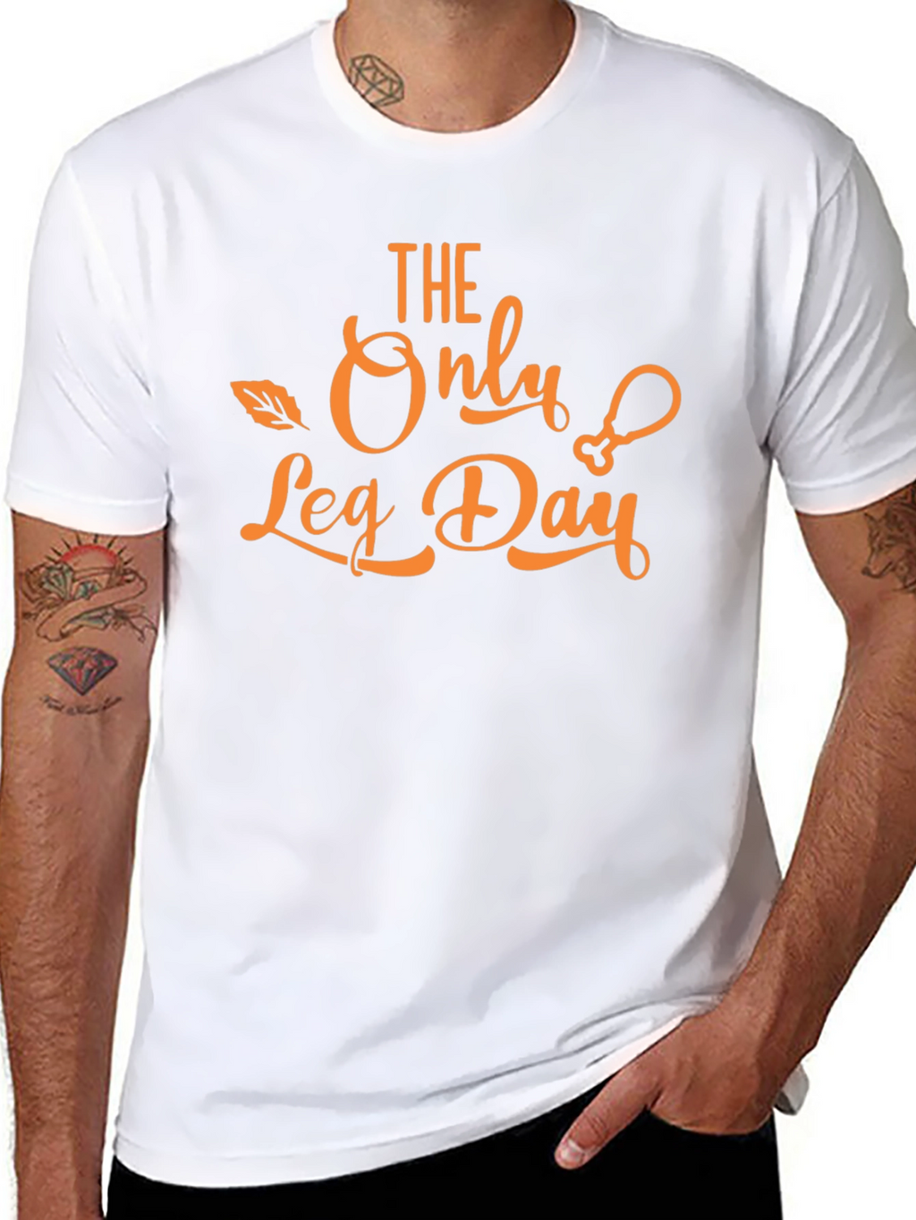Funny Thanksgiving Leg Day T-Shirt
