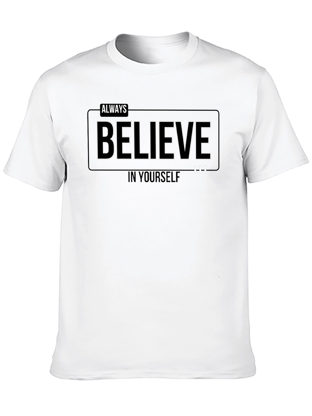 Always Believe Graphic Black T-Shirt