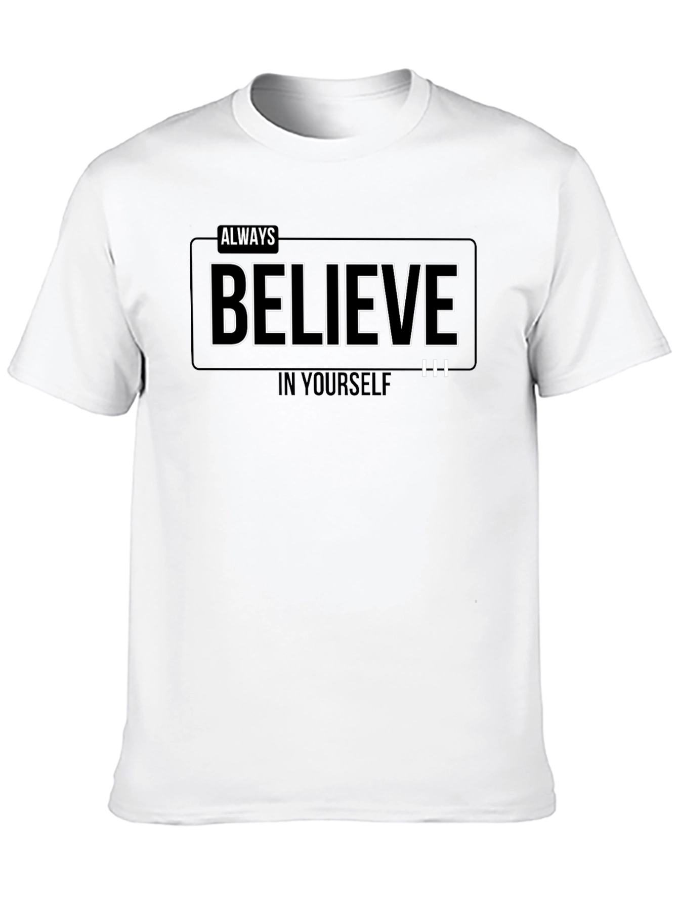 Always Believe Graphic Black T-Shirt