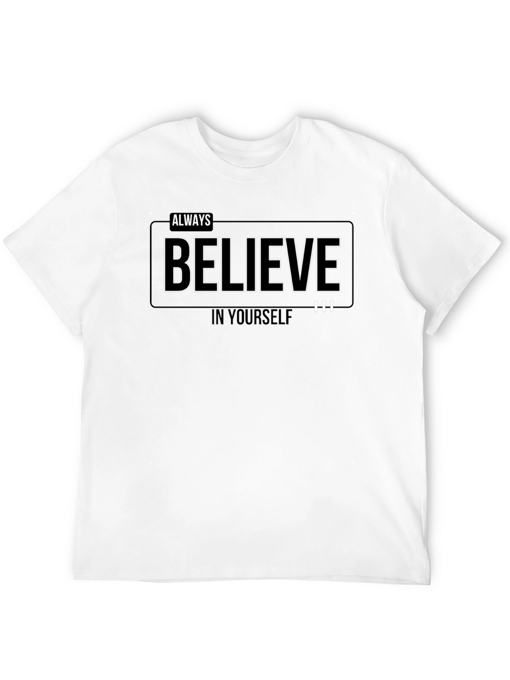 Always Believe Graphic Black T-Shirt