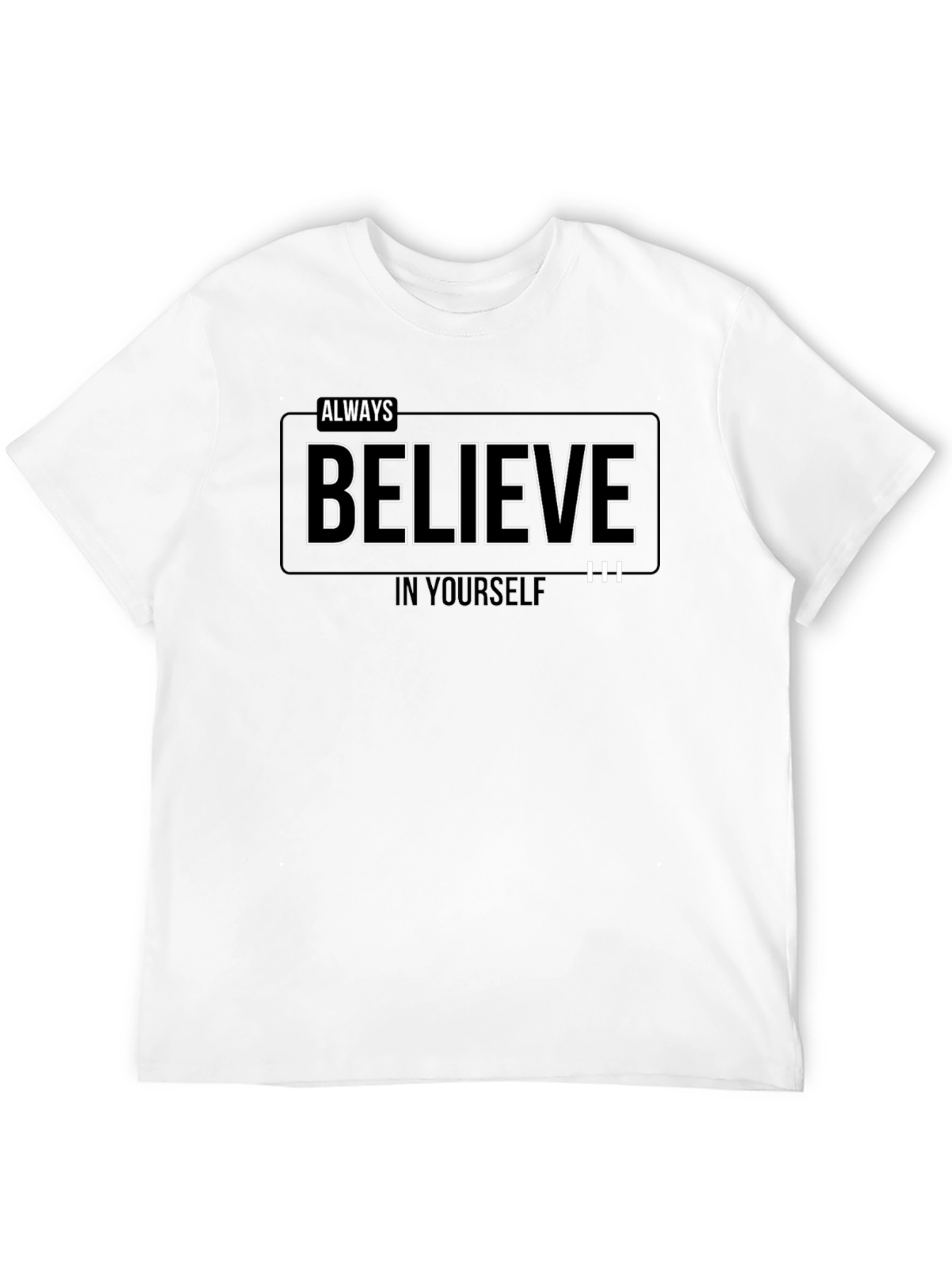 Always Believe Graphic Black T-Shirt