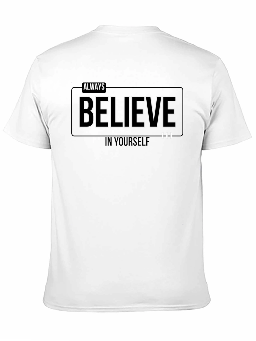 Always Believe Graphic Black T-Shirt