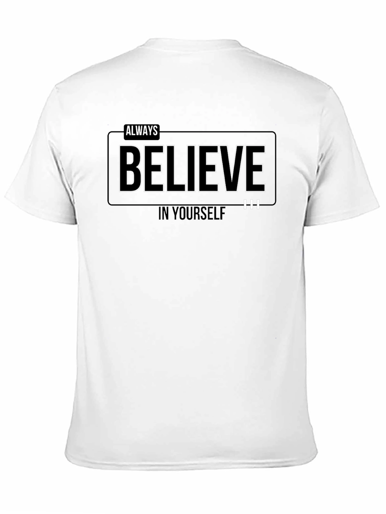 Always Believe Graphic Black T-Shirt