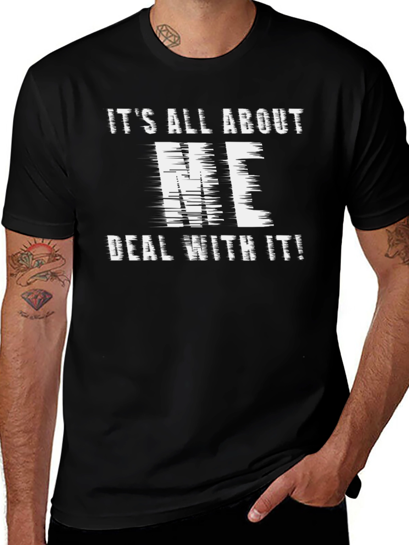 Its All About Me Black Graphic Tee