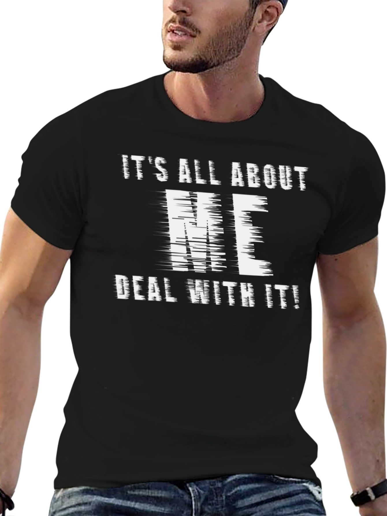Its All About Me Black Graphic Tee