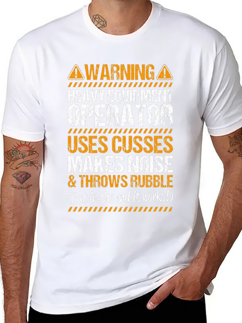 Warning Heavy Equipment Operator T-Shirt
