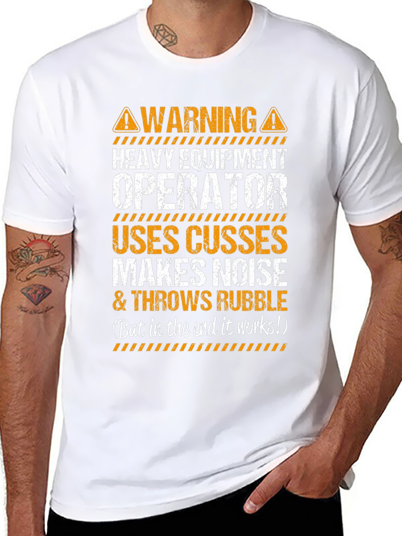 Warning Heavy Equipment Operator T-Shirt