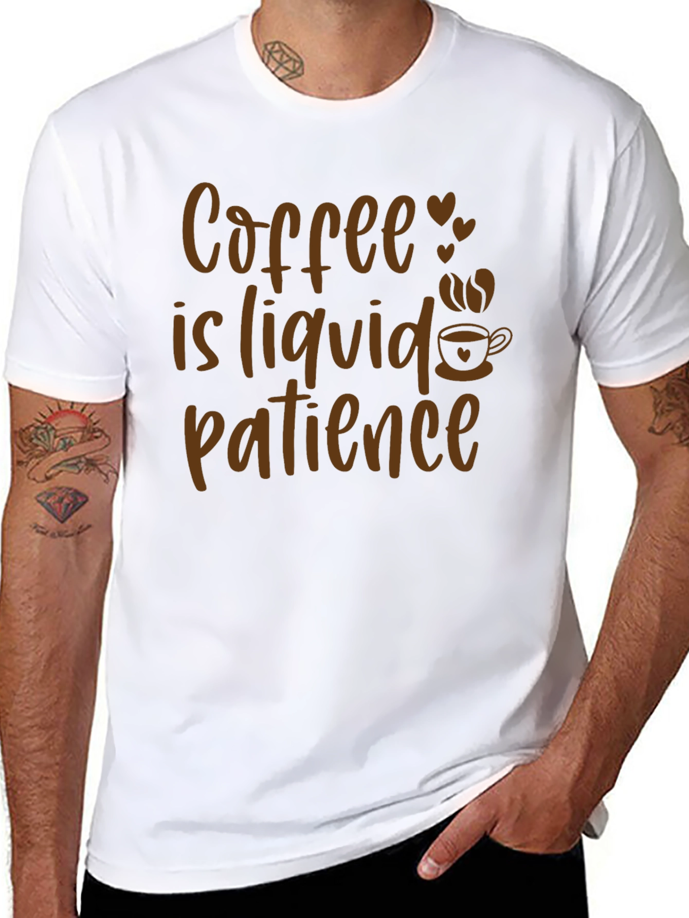 Coffee is Liquid Patience Graphic Tee