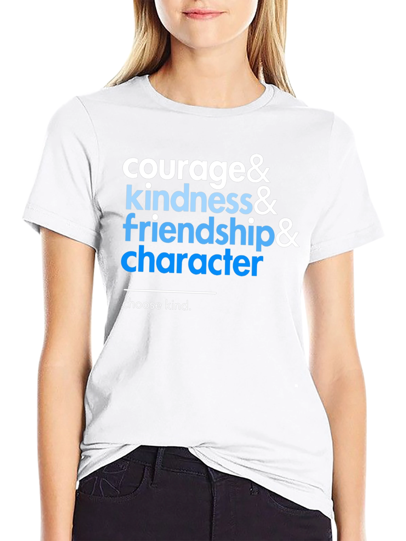 Courage Kindness Friendship Character T-Shirt