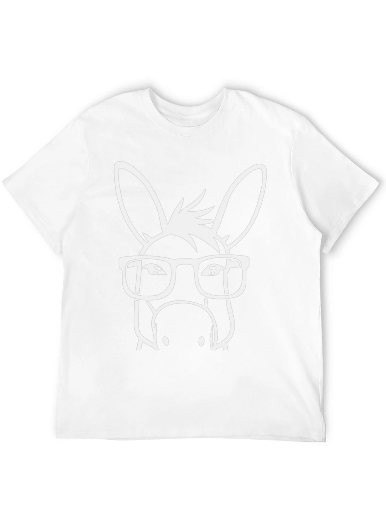Funny Donkey with Glasses Graphic T-Shirt