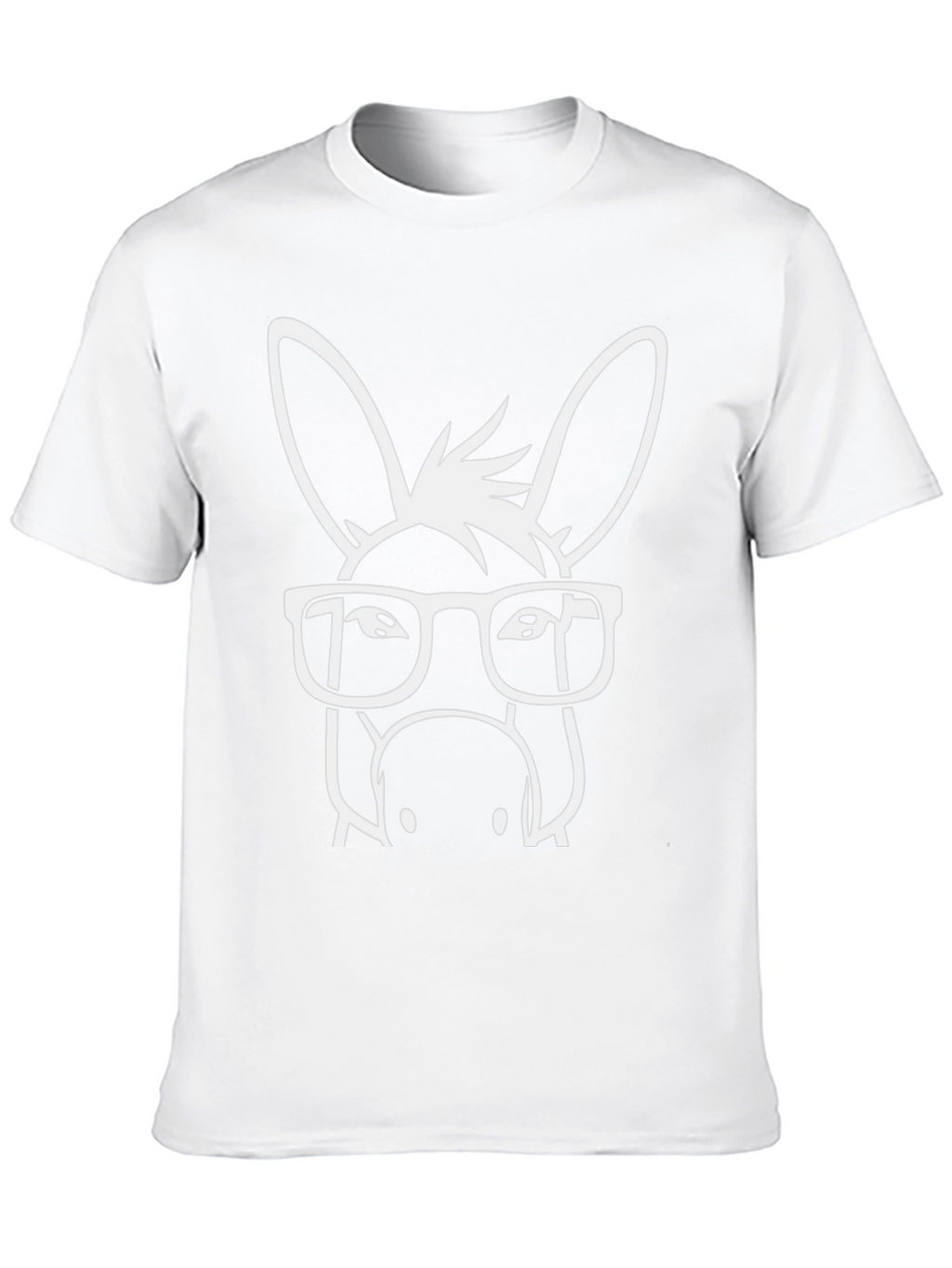 Funny Donkey with Glasses Graphic T-Shirt