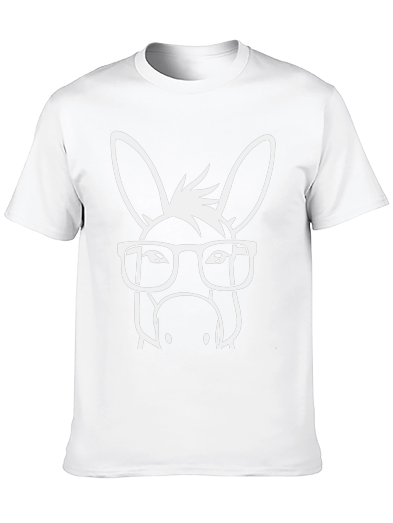 Funny Donkey with Glasses Graphic T-Shirt