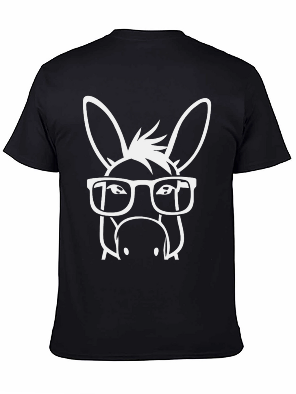 Funny Donkey with Glasses Graphic T-Shirt