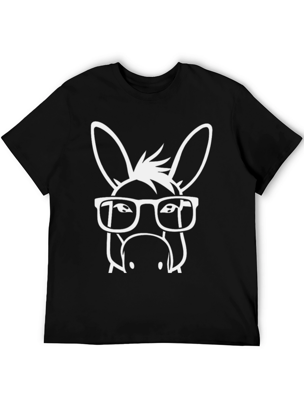 Funny Donkey with Glasses Graphic T-Shirt