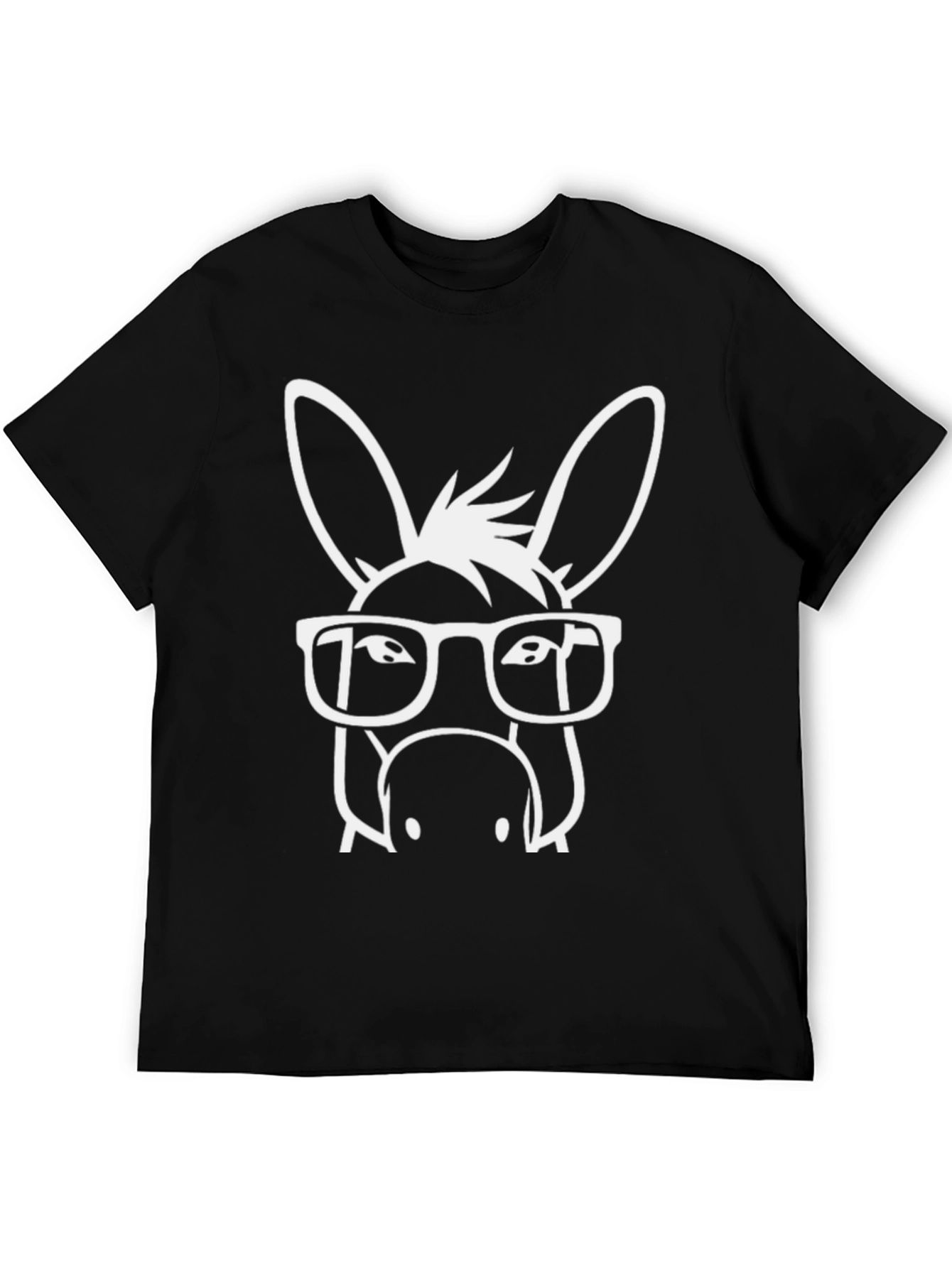 Funny Donkey with Glasses Graphic T-Shirt
