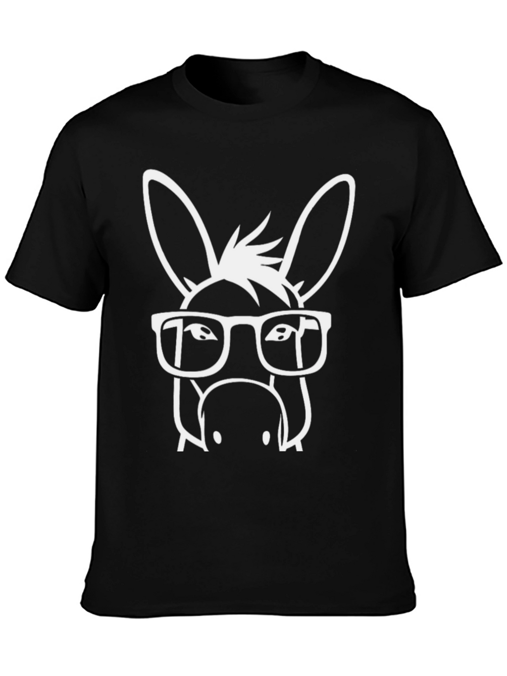 Funny Donkey with Glasses Graphic T-Shirt