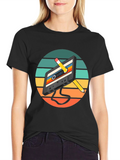 Retro Cassette Tape & Pencil Graphic Tee