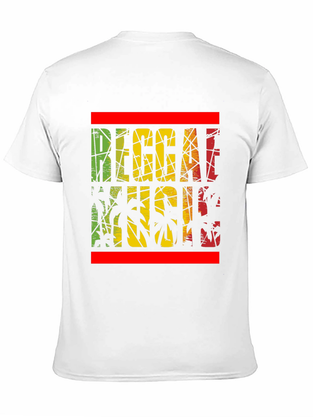 Reggae Music Palm Tree Graphic T-Shirt
